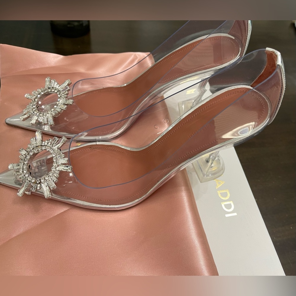 Amina Muaddi Begum Glass Pump 39